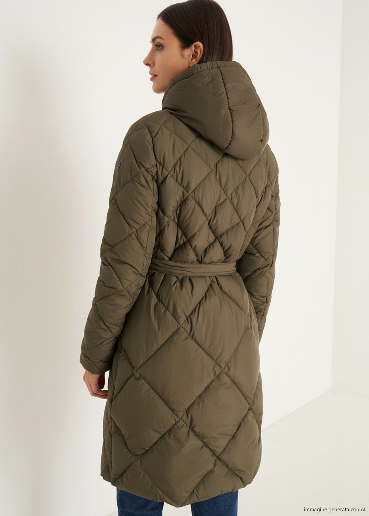 Piumino Pat trapuntato a rombi con gilet staccabil