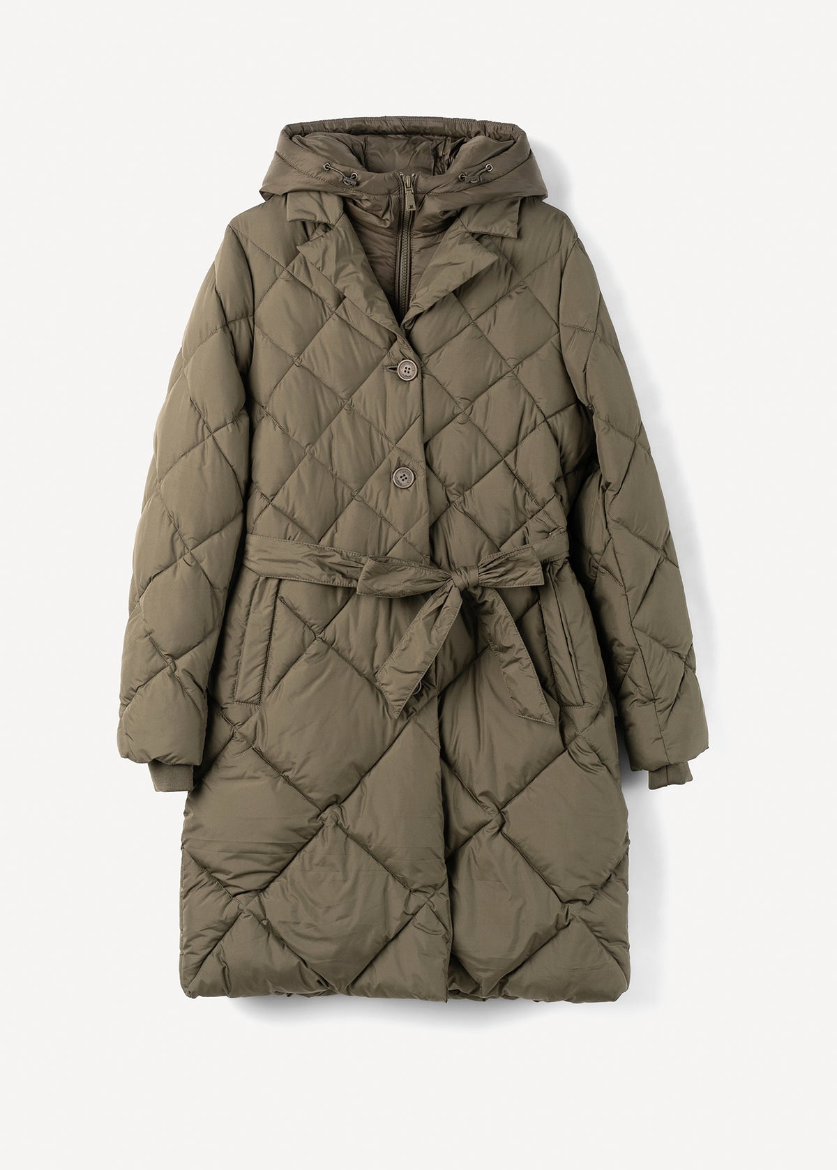 Piumino Pat trapuntato a rombi con gilet staccabil
