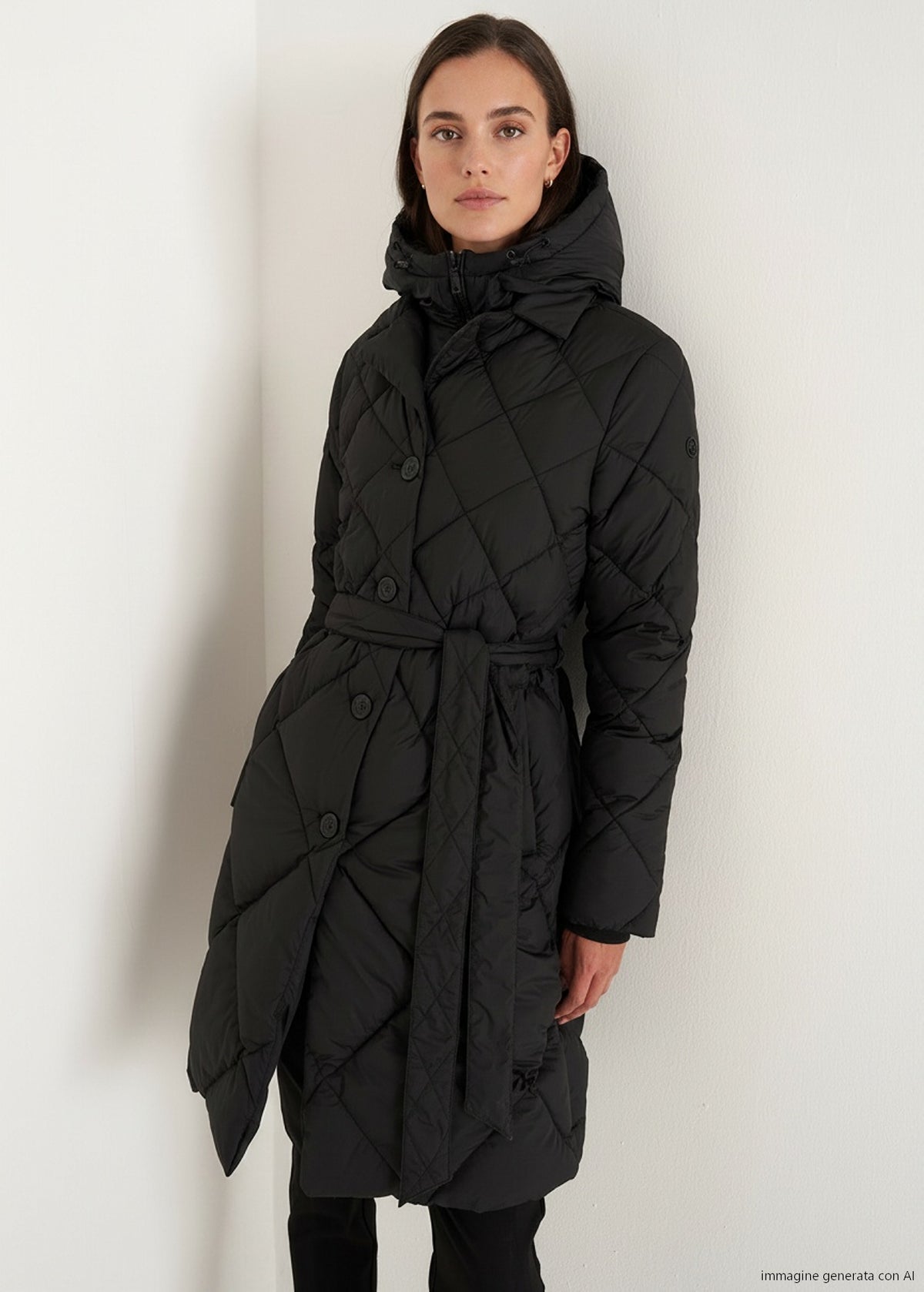 Piumino Pat trapuntato a rombi con gilet staccabil