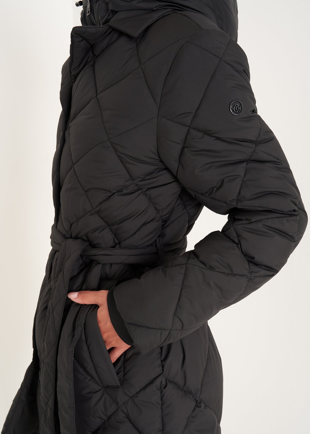 Piumino Pat trapuntato a rombi con gilet staccabil