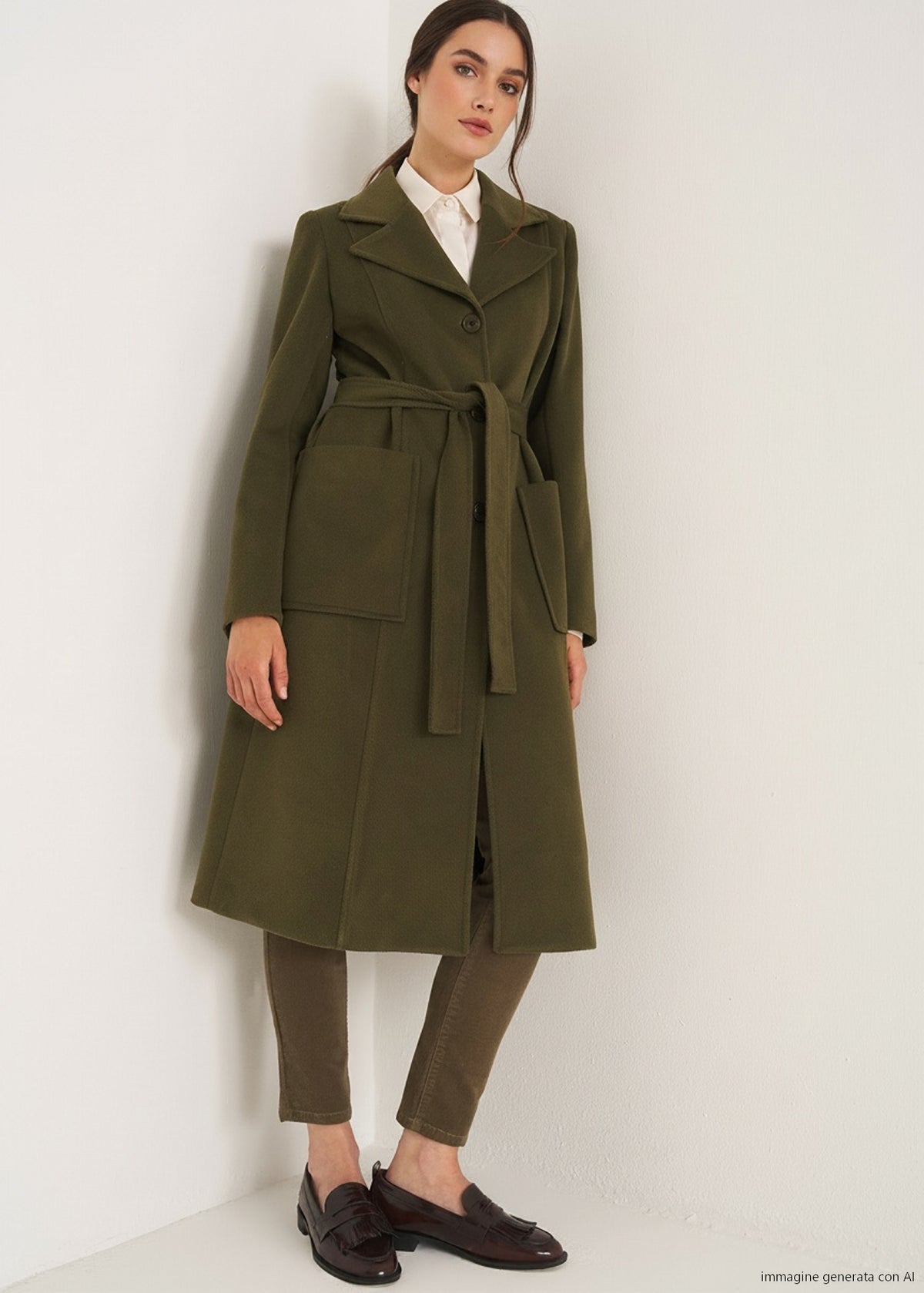 Cappotto Clotilde con cintura