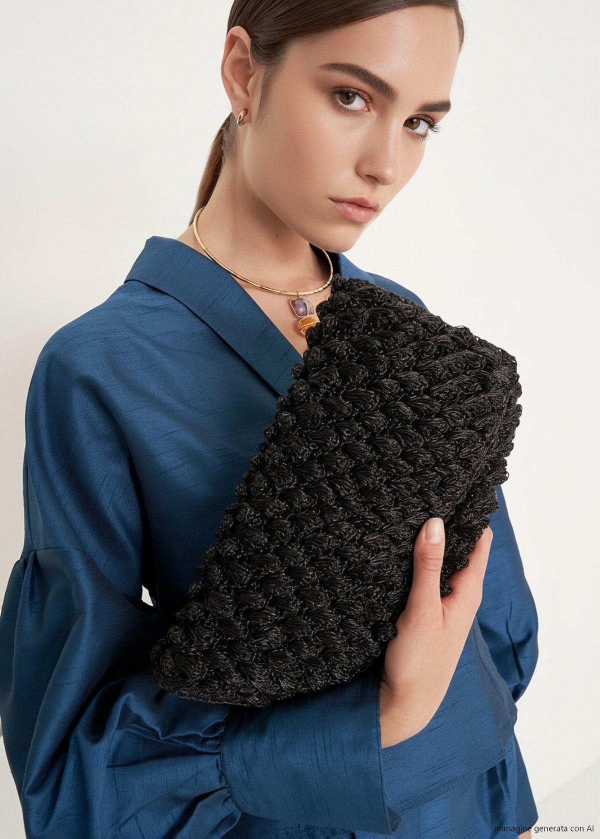 Pochette Basha lavorazione crochet