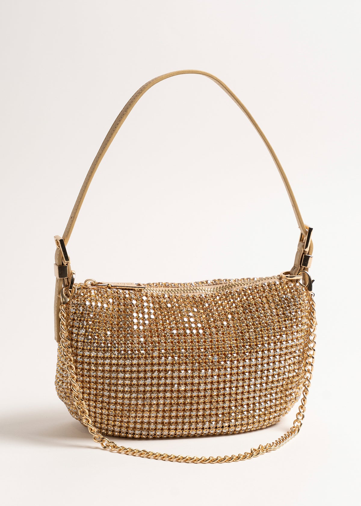 Pochette Barbara con cristalli